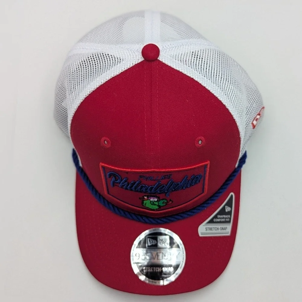 New Era 9SEVENTY Philadelphia Phillies Phillie Phanatic Trucker Hat Red 60591959